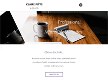 Tablet Screenshot of clairepitts.com